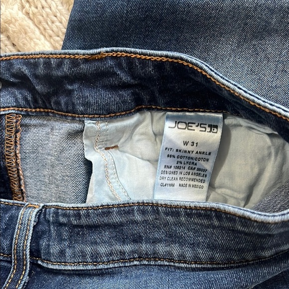 Joe's Jeans Blue Straight Leg Denim - Picture 9 of 14